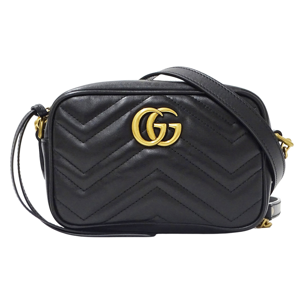 Gucci GUCCI handbag for women, brand shoulder bag, GG Marmont leather, black,...